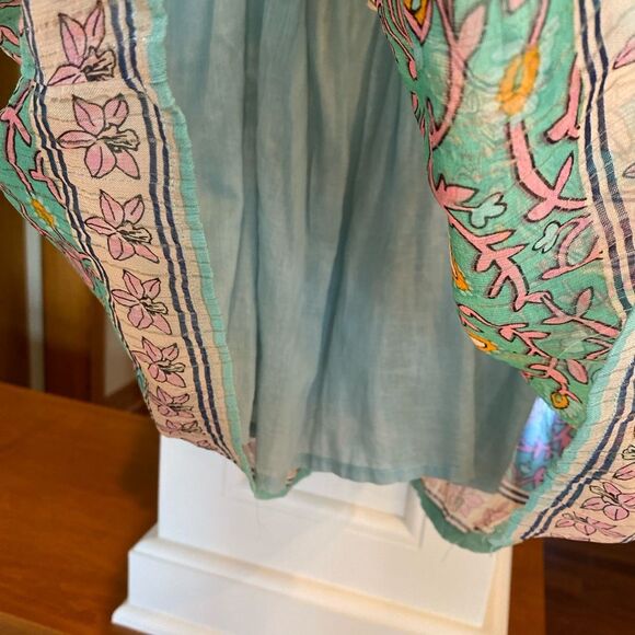 Anthropology Raga size Medium Floral Bohemian Cutout Back Floral Dress. - Picture 7 of 11